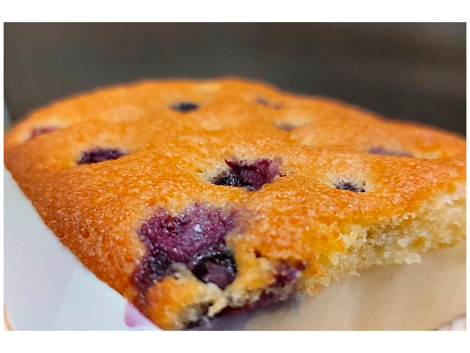 Sobao pasiego con arándanos. 2